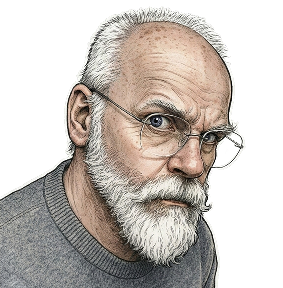 Portrait of Claudius Mühlhäusler(generated mit Nano Banana)